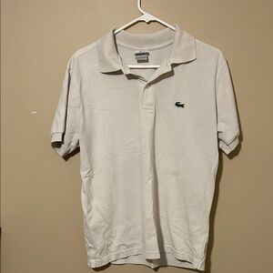 Lacoste Cream Polo Shirt Men’s Medium